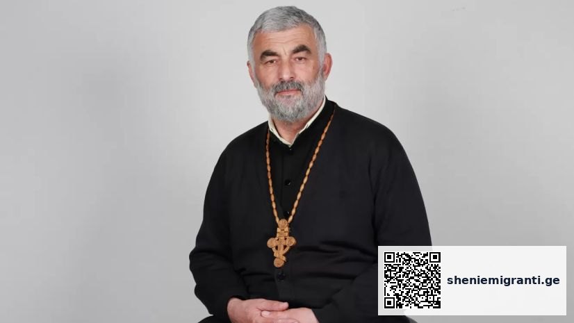 ემიგრანტი ლოცულობს ეკლესიაში საზღვარგარეთ, სულიერი კრიზისი და რწმენის ძიება