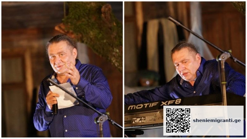 ქართველი მუსიკოსი პიანინოსთან ამერიკაში კონცერტის დროს